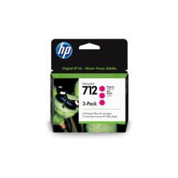 HP 712 3-pack 29-ml Magenta DesignJet Ink Cartridge 3ED78A
