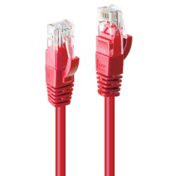 Lindy 0.5m Cat.6 U/UTP Network Cable, Red 48031