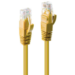 Lindy 0.5m CAT6 U/UTP Network Cable, Yellow 48061