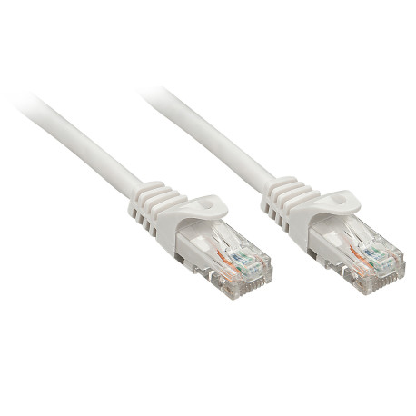 Lindy RJ-45/RJ-45 Cat6 5m networking cable Grey U/UTP UTP 48165