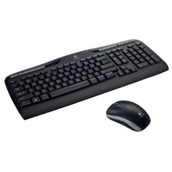Logitech Wireless Combo MK330 teclado Ratón incluido RF inalámbrico QWERTY Italiano Negro 920-003971