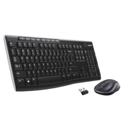 Logitech Wireless Combo MK270 teclado Ratón incluido USB QWERTY Italiano Negro 920-004512