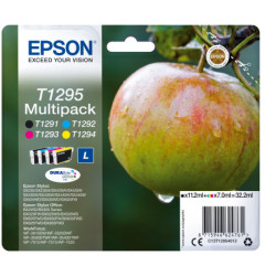 Epson Apple T1295 tinteiro 1 unidades Original Preto, Ciano, Magenta, Amarelo C13T12954012