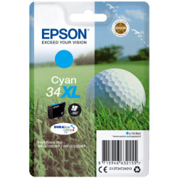 Epson Golf ball Singlepack Cyan 34XL DURABrite Ultra Ink C13T34724010