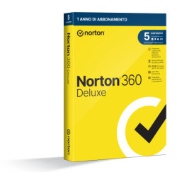 NortonLifeLock Norton 360 Deluxe 2024 Antivirus per 5 dispositivi Licenza di 1 anno Secure VPN e Password Manager 21429133