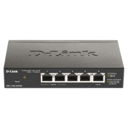 D-Link DGS-1100-05PDV2 switch di rete Gestito Gigabit Ethernet 10/100/1000 Supporto Power over Ethernet PoE Nero