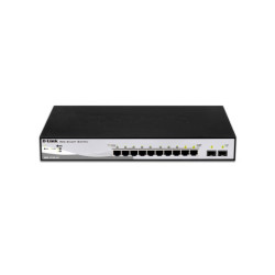 D-Link DGS-1210-10 commutateur réseau Géré L2 Gigabit Ethernet 10/100/1000 1U Noir, Gris