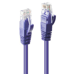 Lindy 2m CAT6 U/UTP Network Cable, Purple 48123