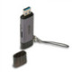 Lindy 43335 lettore di schede USB 3.2 Gen 1 3.1 Gen 1 Type-A/Type-C Nero, Grigio