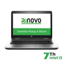 RINOVO NB HP PROBOOK 640 G3 i5-7X00 DDR 8GB/SSD 240GB 14" W10P Grade A 1Y 3MESI BATTERIA