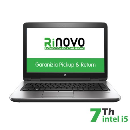 RINOVO NB HP PROBOOK 640 G3 i5-7X00 DDR 8GB/SSD 240GB 14" W10P Grade A 1Y 3MESI BATTERIA