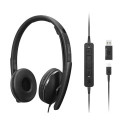 Lenovo 4XD1M45627 headphones/headset Wired Head-band USB Type-C Black