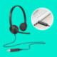 Logitech H340 Kopfhörer Kabelgebunden Kopfband Büro/Callcenter USB Typ-A Schwarz 981-000475