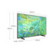 Samsung Series 8 TV UE50CU8070UXZT Crystal UHD 4K, Smart TV 50 Processore Crystal 4K, Adaptive Sound, Black 2023