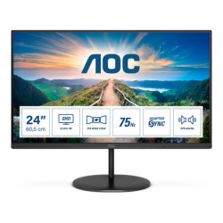 AOC V4 Q24V4EA LED display 60.5 cm 23.8 2560 x 1440 pixels 2K QHD Black