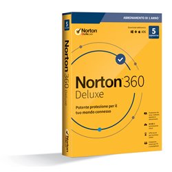 Symantec Norton 360 Deluxe 2020 Full license 5 license(s) 1 year(s) 21397535